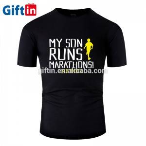 Custom Quick Sublimated Breathable Tee Shirts Men Marathon Running Dry Fit T Shirt