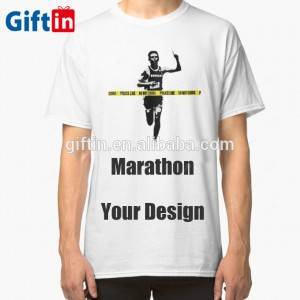 Custom Quick Dry Sublimated Dry Fit Blank Polyester Breathable Marathon Running T-shirts