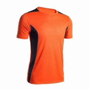 OEM Supplier Custom Sports T Shirt Gym Men Running Fitness Quick Dry Summer Casual T-Shirt with Panel