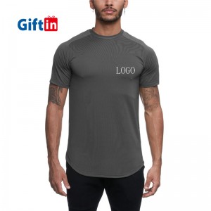 Fashion Breathable Sports Fitness Summer Relaxed Body Fit Blank Short Sleeve Men’S Mesh Casual Slim Top T-Shirt