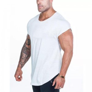 Sports Sports Blank Muscle Thin Fitness Brothers Solid Color Board Vest Men’S Gym Training T-Shirt Sleeveless Cotton Slim Fit