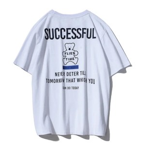 Summer Loose Unisex Oversized T Shirt Graphic Printing T Shirts Couple Clothes