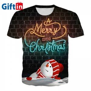 2020 New Mens Christmas 3D Printed Funny T Shirts short Sleeve sublimation T-shirt Mens Fitness Top Outdoor snowmen Shirts