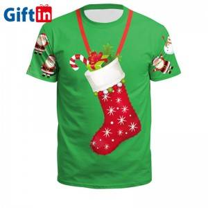 wholesale Factory high Price Sublimation Printer For Tshirt Custom Printing cartoon Christmas T-Shirts