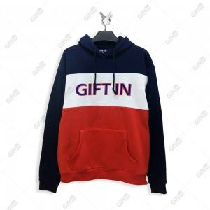 wholesale GiftIn custom embroidery unisex hoodies printing logo fleece fashion men’s hoodie