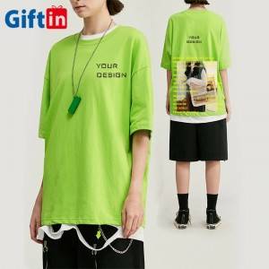 2020 Popular Women Fashion 100% Cotton Unisex printing t Shirt Oversize hip hop Shirt