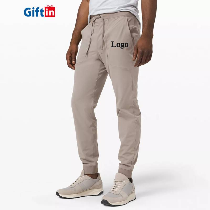 Best Price for Funny Disney Shirts - Male Mens Custom Slim Fit Plus Size Beige Logo Pocket Tapered Skinny Body Sweatpants – Gift