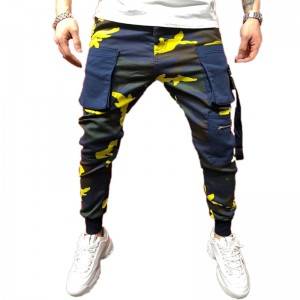 Harem Trousers Man Graphic Hip Hop Plus Size Drop Crotch Joggers Custom Logo Print Polyester Fashionable Pocket Men Sweatpants