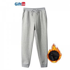 Men High Quality Fleece Knitted Gym Jogger Custom Thick 100% Cotton Sweatpants Men’S Trousers