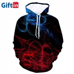 Wholesale Men’s 100% Polyester Custom Your Own Design 3D Printed Sublimation Hoodies
