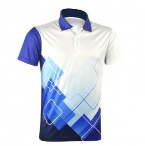 custom all over sublimation printing dry fit 100% polyester spandex t shirt polo print mens polo shirt