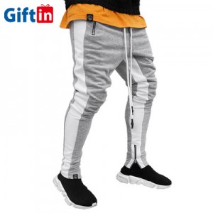 Custom Blank Men Jogger Sets For Men Mens Running Pants Gym Workout Stacked Lace Up Cotton Plain Slim Fit Sweatpants