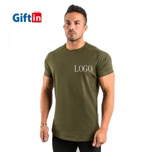 Breathable Training Printing Gym Sports Brushed Cotton Custom Logo Slim Premium Fitted T Shirt For Men Loose Fit