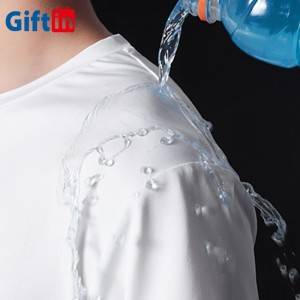 New Arrival Custom Waterproof Mens Tshirt  Clearance Sale In Stock Custom Cotton Hydrophobic Waterproof T-Shirt
