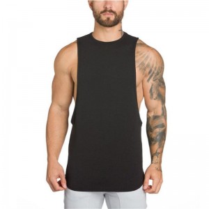Athletic Running Custom Printed Sports Bodybuilding Tank Tops Shirts Fitness Spandex Sleeveless Workout Mens Cotton Tank Top