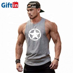 Wholesale Gym sleeveless tank top bodybuilding Vest Male Mens Design Your Own custom logo Stringer wrestling singlet