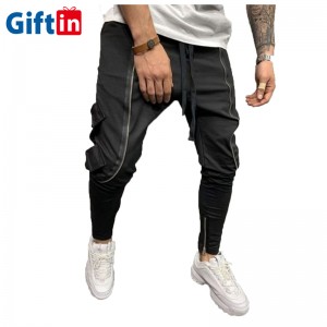 Custom Baggy Oversized White Men Sweatpants Joggers Streetwear Cotton Stacked Sweatpants Blank Ruched Drop Crotch Sweatpants