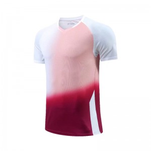 T-shirt Unisex Custom Print Gradient Color Quick Dry 3d Sublimation t shirt Customized logo