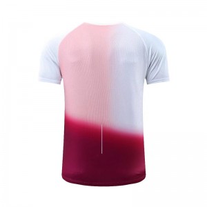 T-shirt Unisex Custom Print Gradient Color Quick Dry 3d Sublimation t shirt Customized logo
