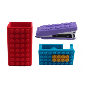 Legos Blocks Mini Diy Puzzle Funny Stapler,Patent Factory Silicone Stapler set STA0100