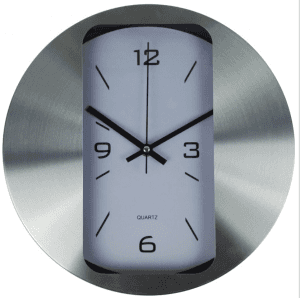 12 inch stainless steel wall clock aluminum clock creative fashion living room wall clock custom logo export quartz clock CK1035