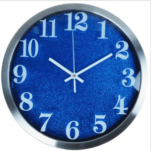 12 inch stainless steel wall clock aluminum clock creative fashion living room wall clock custom logo export quartz clock CK1036