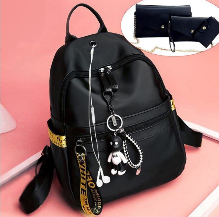 2019 new shoulder bag female Oxford cloth backpack Korean version of the wild fashion backpack leisure college student bag BAG0200 Featured Image