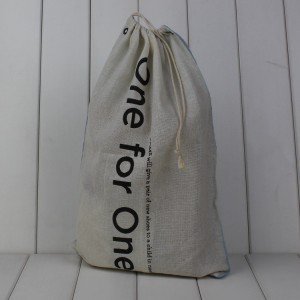 Custom Jute Linen Handbags Linen Fashion Handbags Bottom Side Printable Logo CB0008