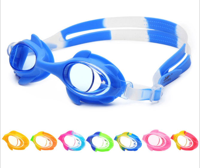 Children's silicone swimming goggles