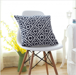Cotton thickening embroidery bed geometry sofa hug pillowcase to map custom waist pillow embroidered pillow PW1014