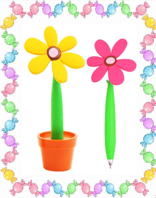 Creative cartoon plant simulation plant ballpoint pen flower pen creative flower pen gift
