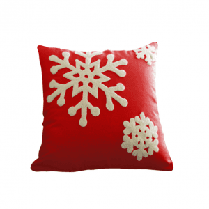 Custom cushion covers Christmas snowflake embroidered pillow embroidered pillow cushion cover Christmas pillowcase PW1001