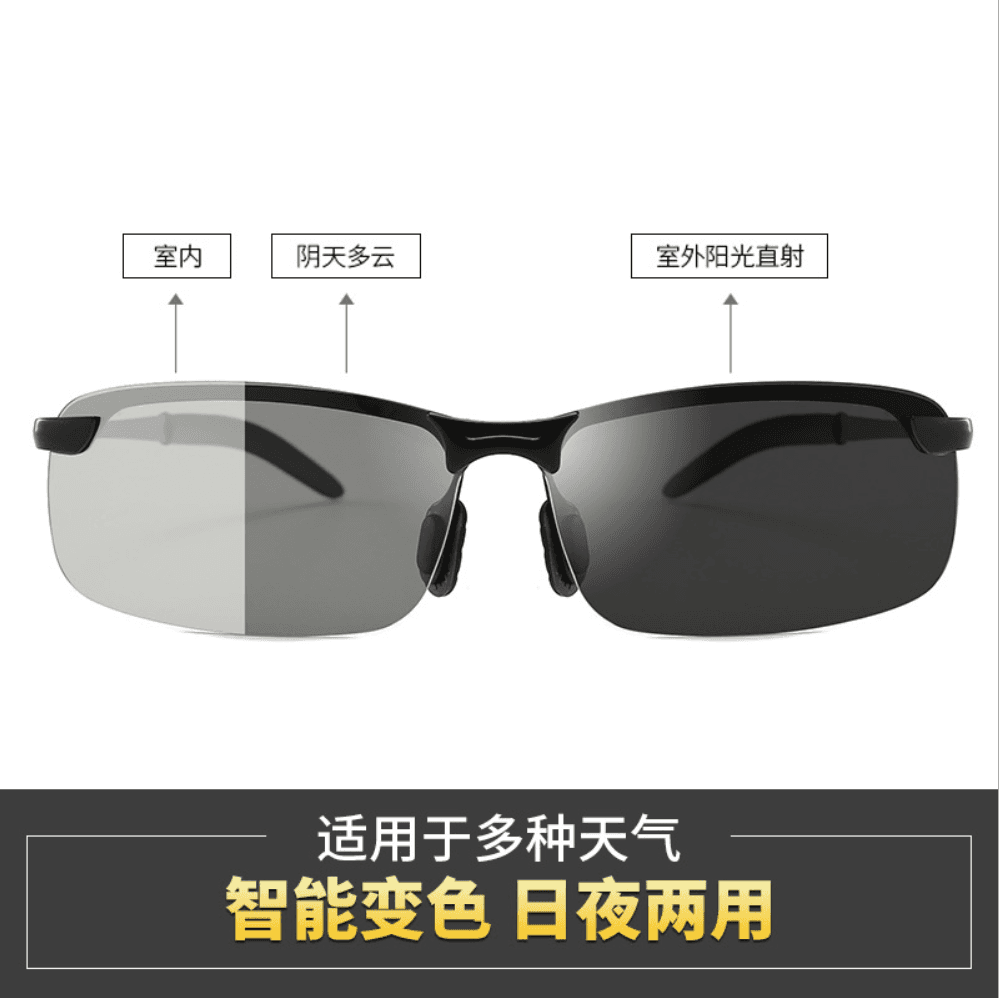 Day and night polarized photochromic glasses driving sunglasses male night vision eyes driver driving fishing men's sunglasses1