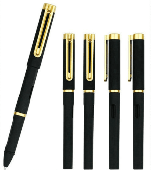 Golden signature pen accessories signature copying pen Tonglu advertising plastic neutral matte black spray paint neutral pen