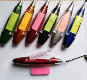 Multifunctional creative lanyard pen boxed note paper ballpoint pen LED light pen logo custom advertising pen pen P1129