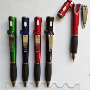 Multifunctional nail clippers LED light ballpoint pen P1238