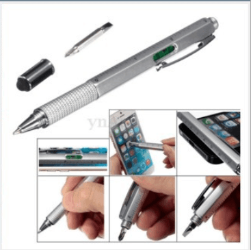 Multifunctional tool with screwdriver with capacitive touch screen head spirit level with scale gift ballpoint pen1