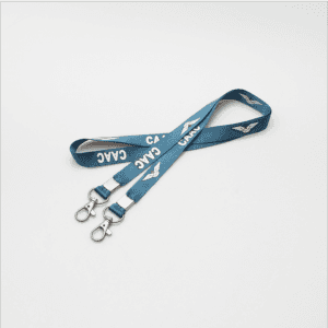 Nylon silk screen lanyard exhibition work certificate with factory badge sling LY1012