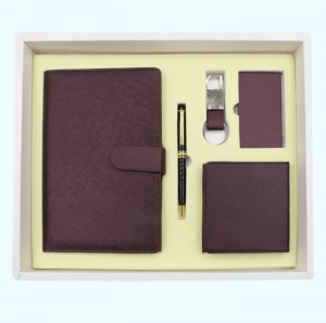 Customized top office stationery A5 notebook set gift box with U disk loose-leaf notebook NBK0043