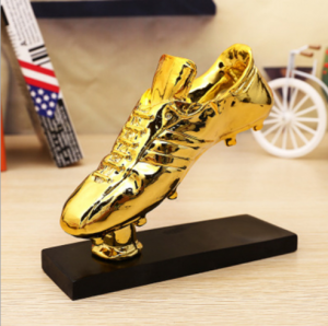 Golden Resin Shoes Wholesale Trophy American Football  TR0103
