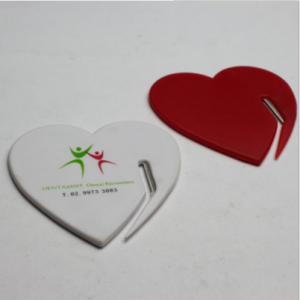 Heart Shaped Plastic Letter Opener Blade  LOP0004
