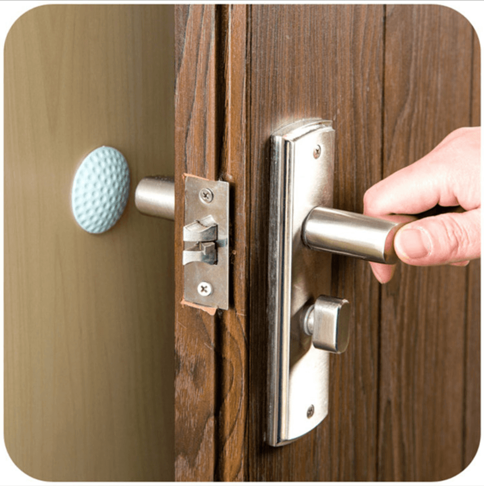 Self-adhesive furniture door wall stickers rubber bumper door handle door lock muffler pad can be printed logo1