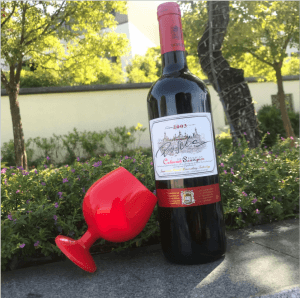 Silicone anti-drop with base cup Cocktail red wine glass beer mug SG1031