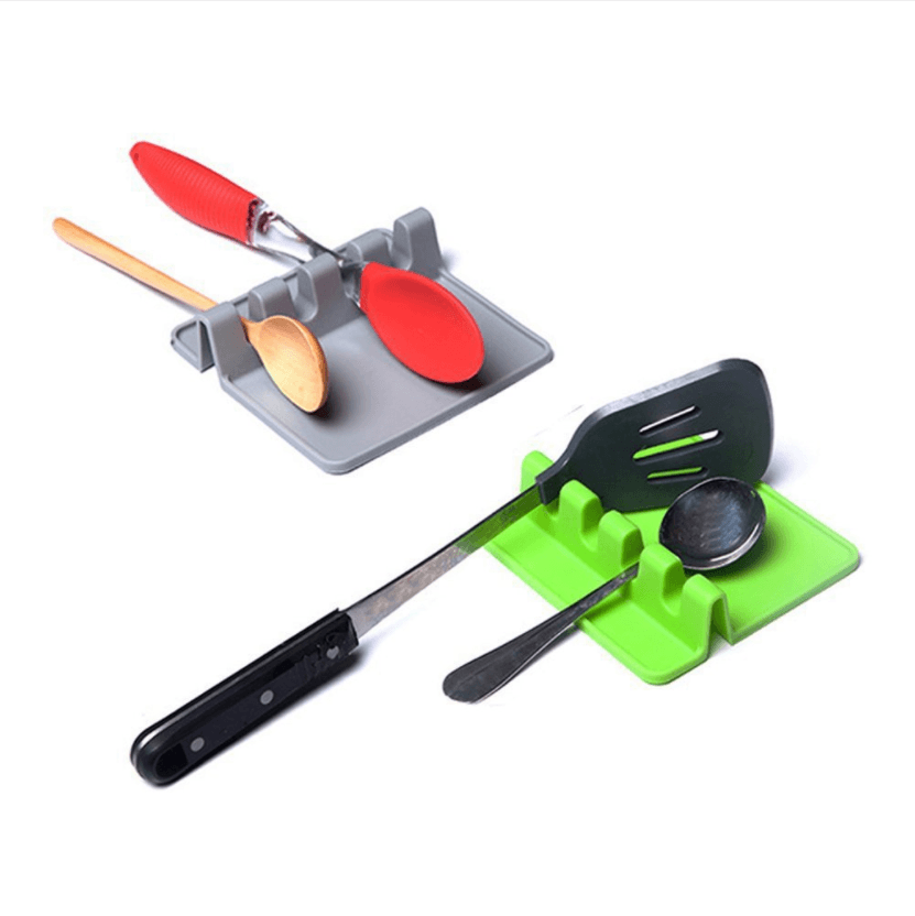 Silicone spoon spoon silicone spoon rack shelf spoon storage device silicone spoon pad pot shovel pad placemat