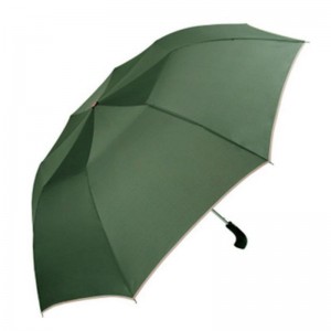Ombrello pieghevole per uomo, pioggia automatica, grande paraguas di lusso, parapluie a striscia nera maschile, consigliata grande parasole resistente al vento-UB0001