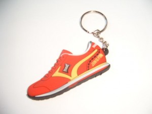Shoes shape promotional custom 3D soft PVC key chain:PVC0011