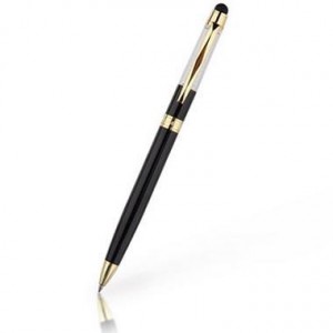 Jauna biznesa dāvana mirdzoša melnā rozā zelta daļām metāla rullīšu lodīšu pildspalva MP0029