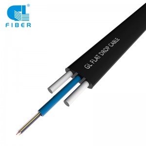FTTH Բնակարան Fiber Optic Drop Cable