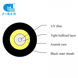 FTTx Drop Cable 3mm 1XG657A1 Optic Fiber