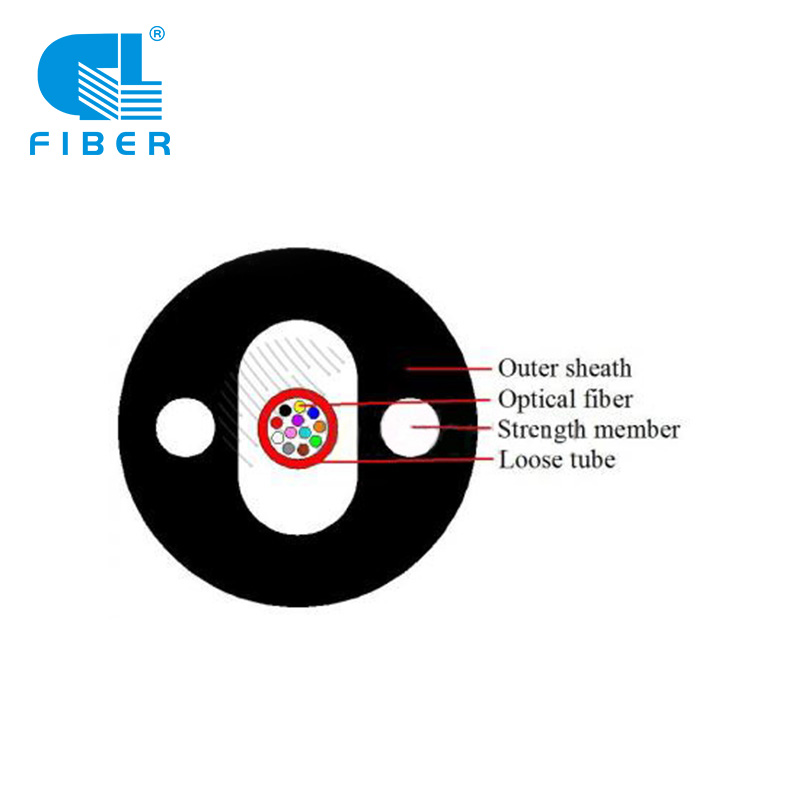 Flame-retardant Indooroutdoor Lose Tube Fiber optic Cable 4 cores GJXZY OS2 SM G657 Type